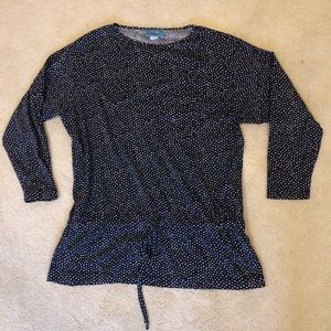 Matching Two Piece Lounge Polkadot Blue and White Set